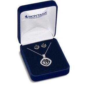 Montana Silversmiths Silver and Black Necklace Set